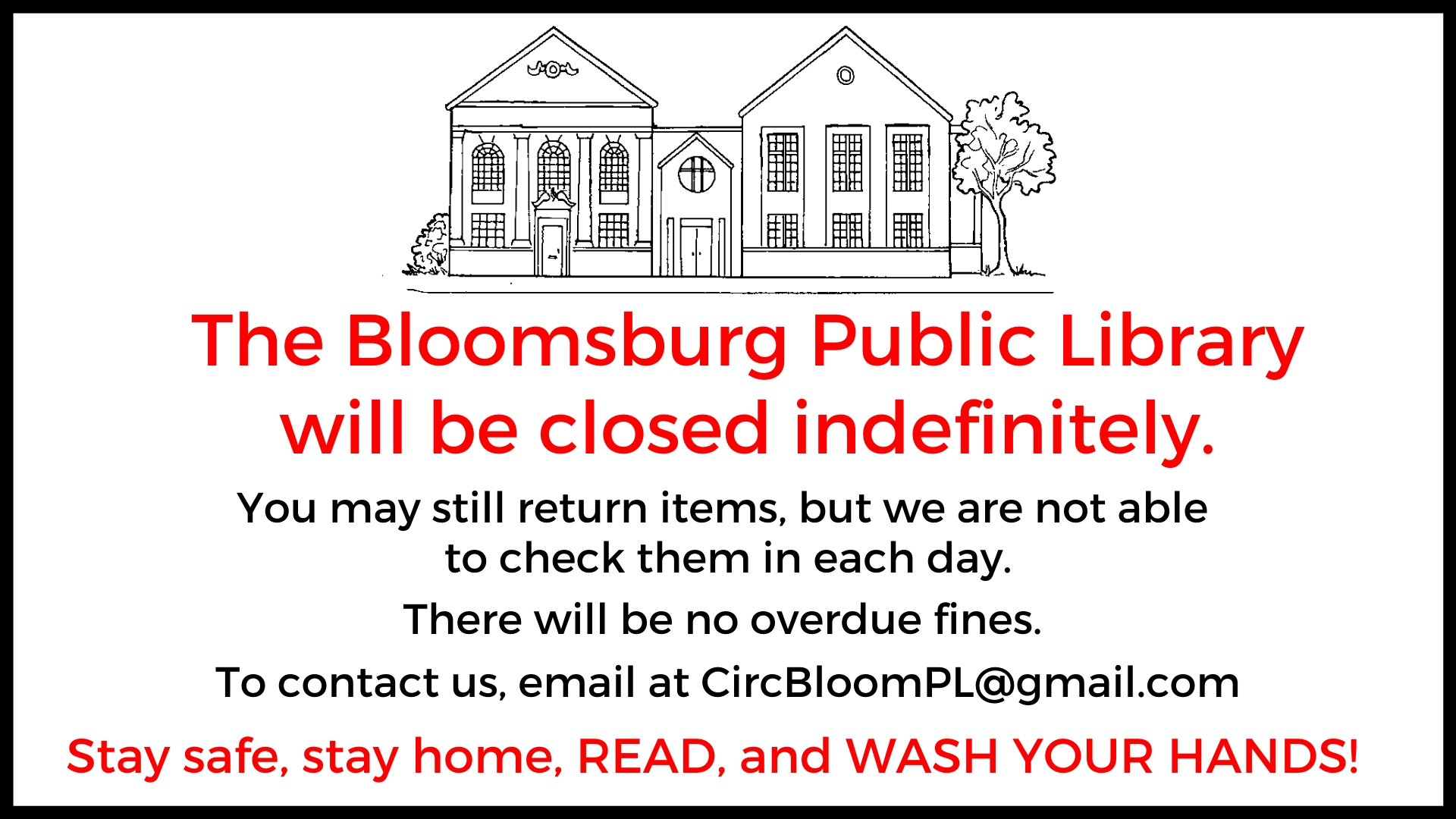 Bloomsburg Public Library Inspire Minds, Enrich Lives, Celebrate